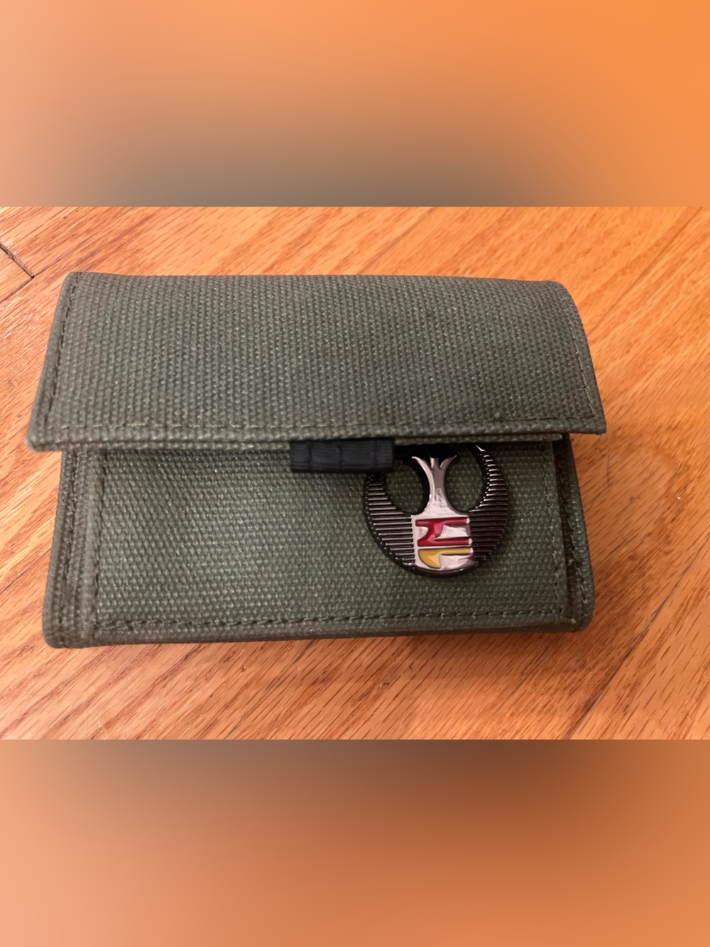 Star Wars Canvas Trifold Wallet metal Rebel Alliance emblem limited edition